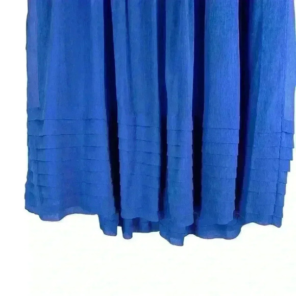 J.‎ Crew Juliet Dress 100 percent Silk Royal Blue Strapless Vintage - Picture 3 of 15